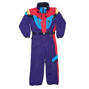 Vintage Obermeyer colorful snow ski suit - YOUTH SIZE 7